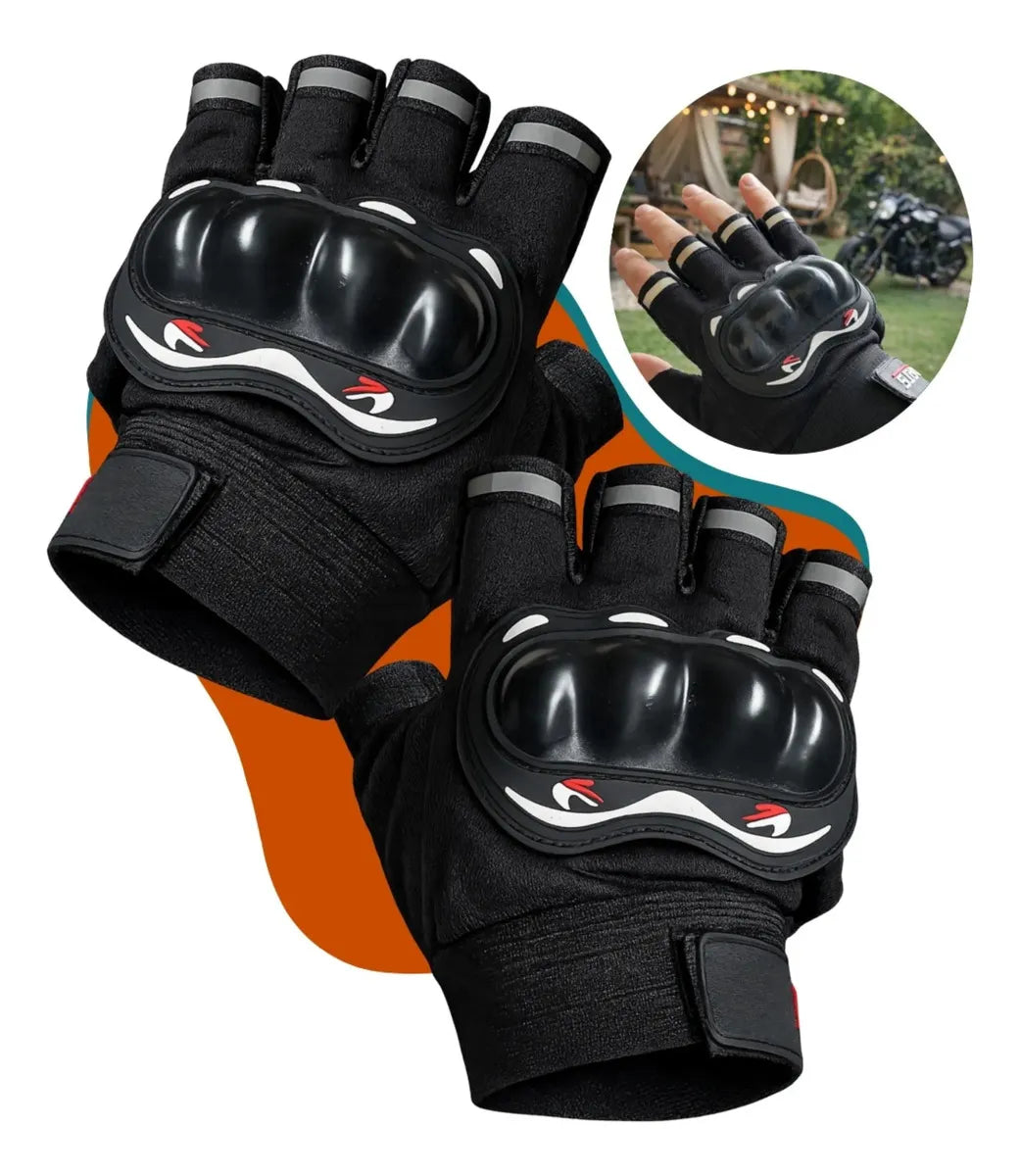 Luva Tática Meio Dedo Alpha Gear® – Grip Antiderrapante, Conforto e Alta Performance