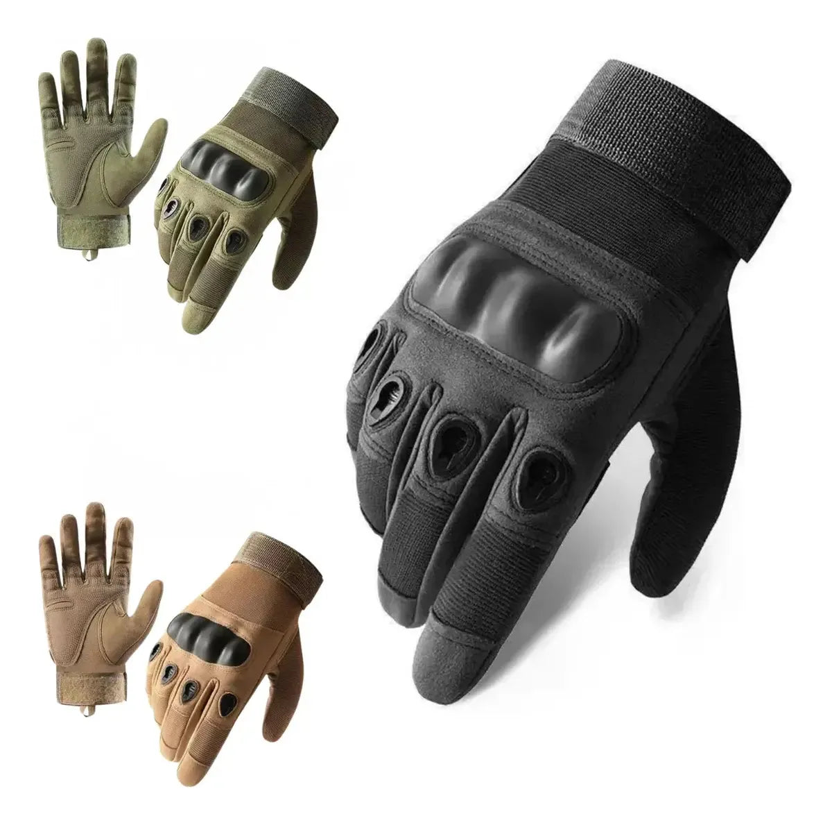 Luva Tática Full Finger Alpha Gear® – Proteção, Grip Antiderrapante e Alta Resistência