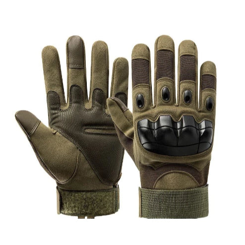 Luva Tática Militar Full Finger Alpha Gear® – Antiderrapante, Resistente e Proteção Total