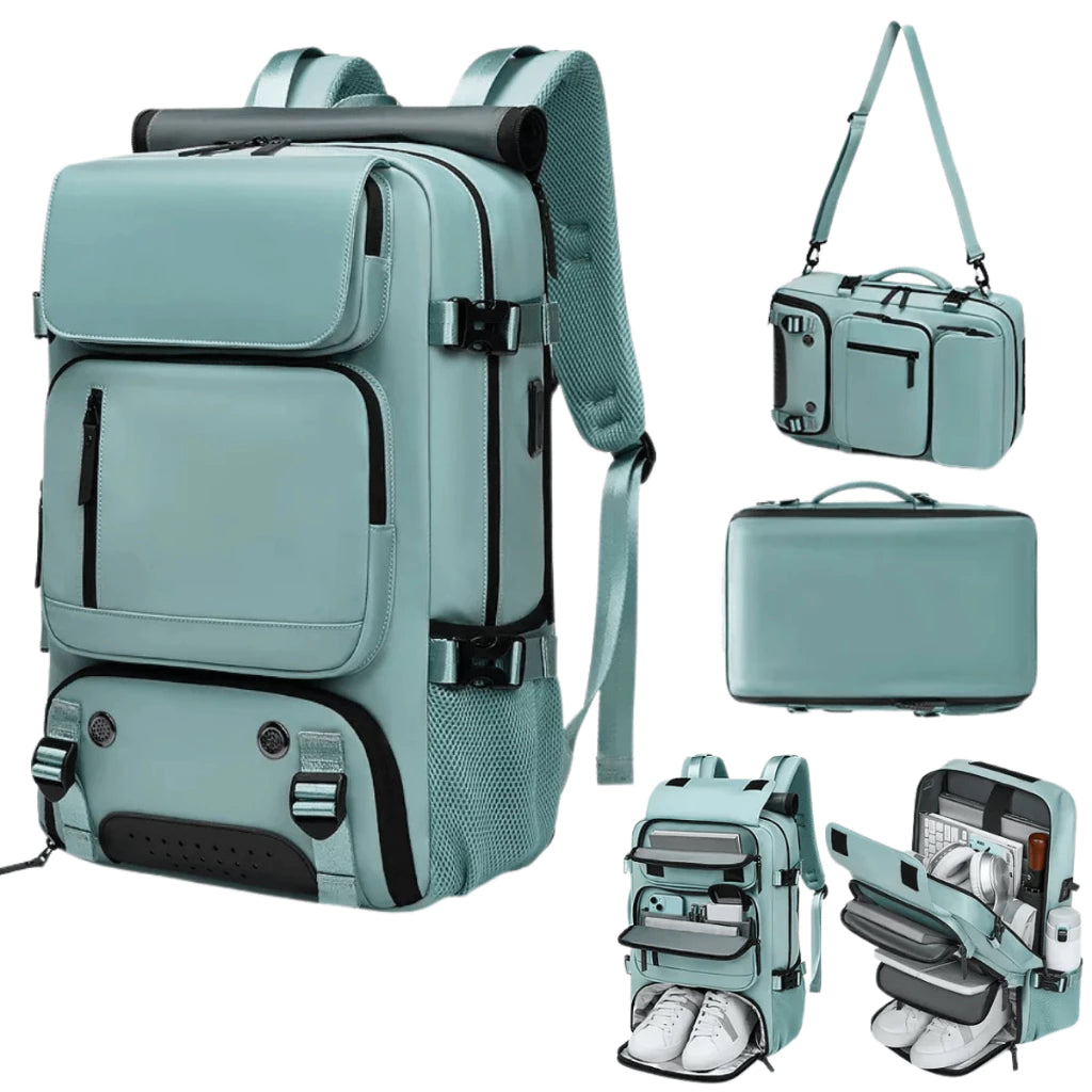 Mochila Multifuncional Impermeável Alpha Gear® – 30L com USB e Compartimento para Notebook