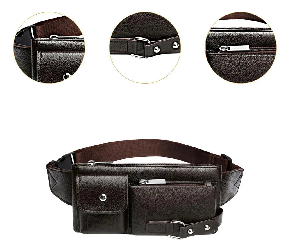 Bolsa de Cintura Porta Celular Alpha Gear® – Compacta, Ajustável e Resistente