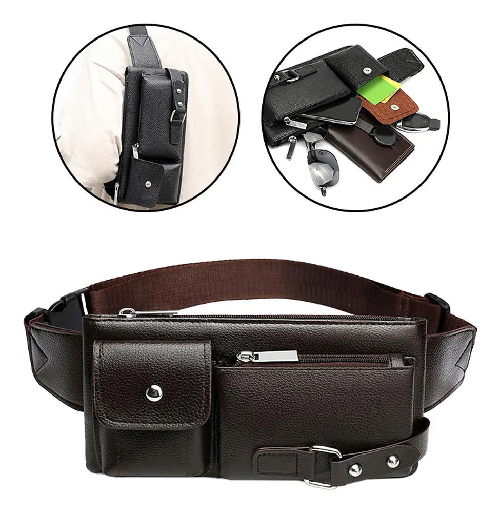 Bolsa de Cintura Porta Celular Alpha Gear® – Compacta, Ajustável e Resistente
