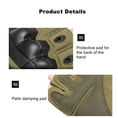 Luva Tática Militar Full Finger Alpha Gear® – Antiderrapante, Resistente e Proteção Total
