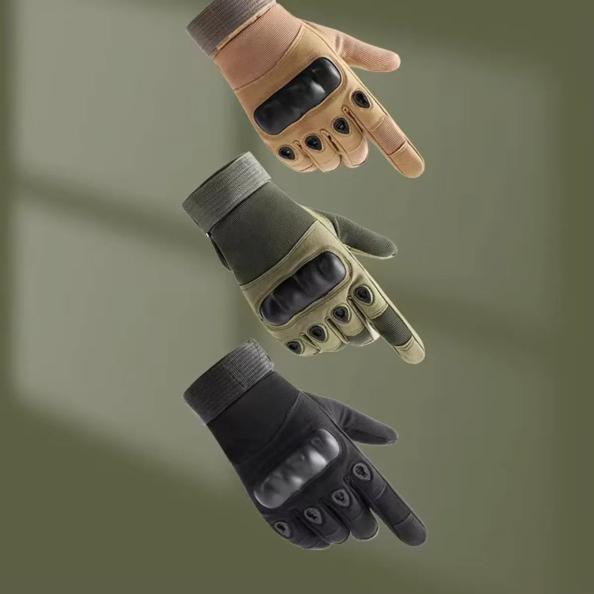 Luva Tática Full Finger Alpha Gear® – Proteção, Grip Antiderrapante e Alta Resistência