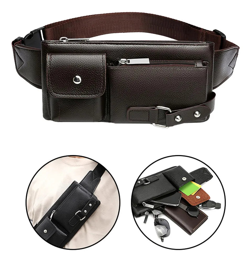 Bolsa de Cintura Porta Celular Alpha Gear® – Compacta, Ajustável e Resistente