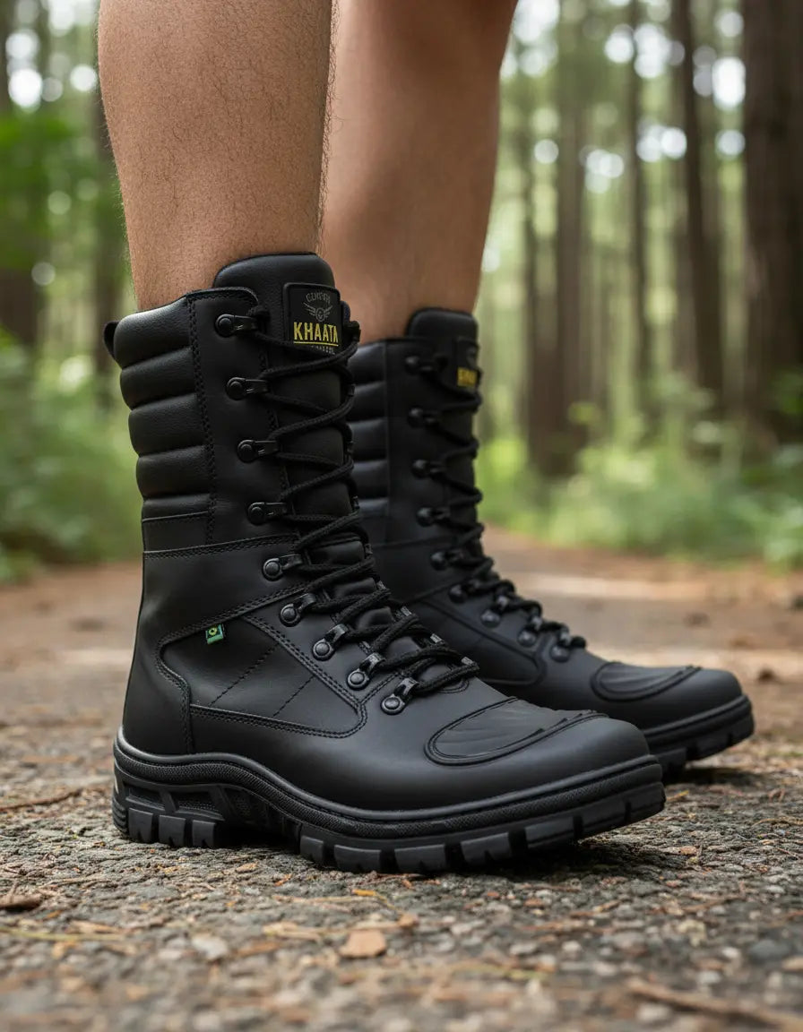 Bota Coturno Premium Alpha Gear® – Conforto e Tração Segura