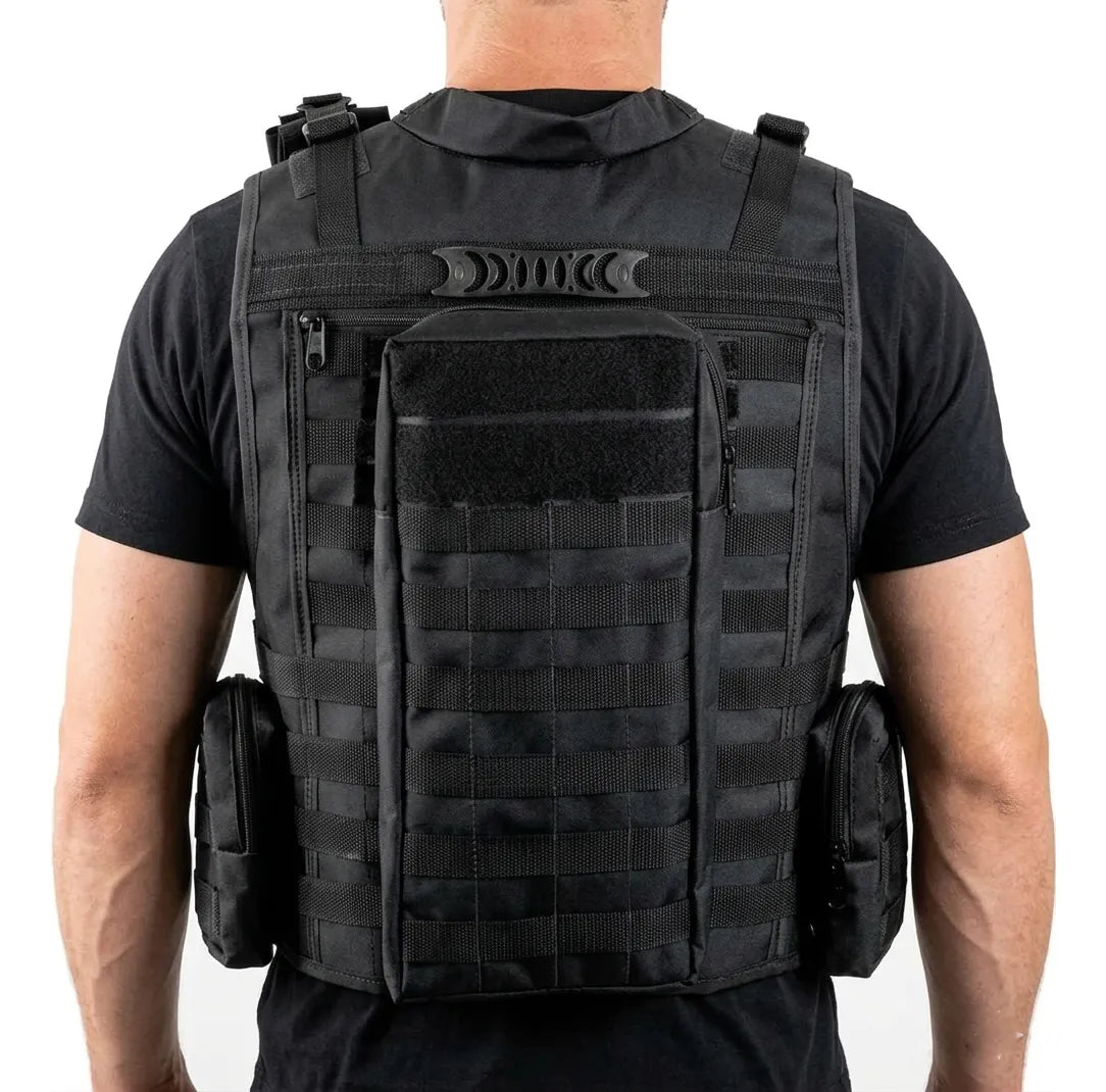 Colete Tático Modular Profissional Alpha Gear + Bandoleira – Completo e Ajustável