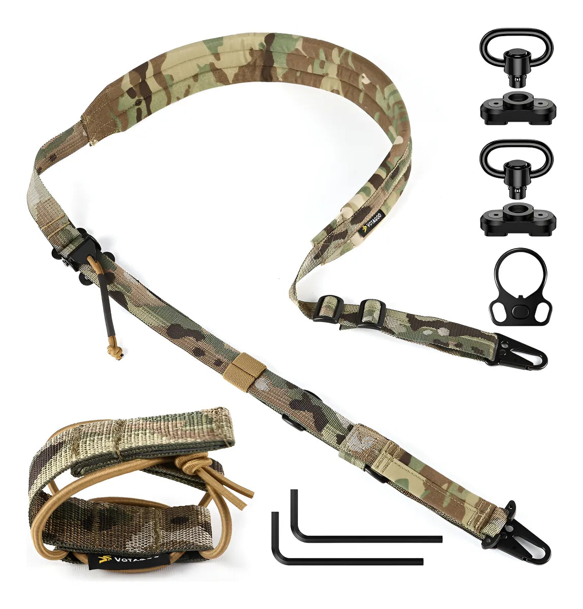 Bandoleira Tática 2 Pontos QD Alpha Gear – Ajuste Rápido e Máximo Conforto