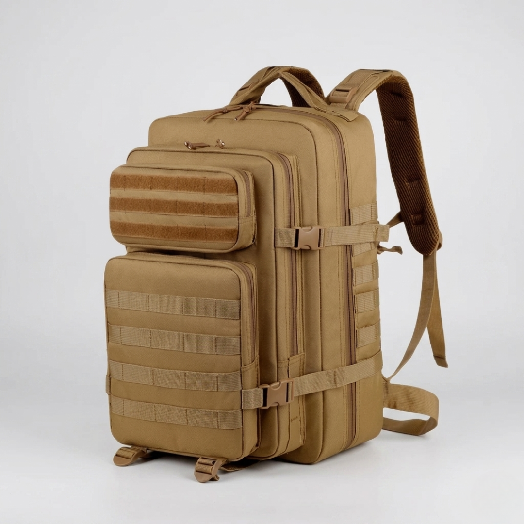 Mochila Tática 50L Alpha Gear® – Resistente à Água, Molle e Compartimento para Notebook