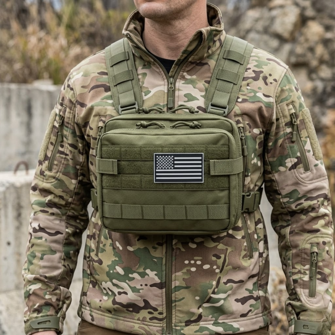Bolsa Tática EDC Alpha Gear® – Modular Molle Dupla Camada Alta Capacidade
