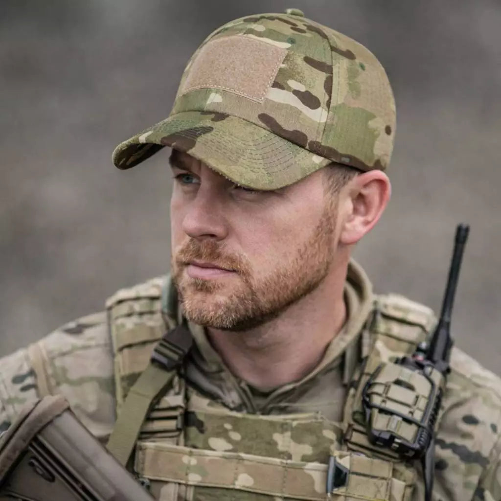 Boné Tático Multicam Alpha Gear – Ajustável, RipStop e com Velcro para Patch