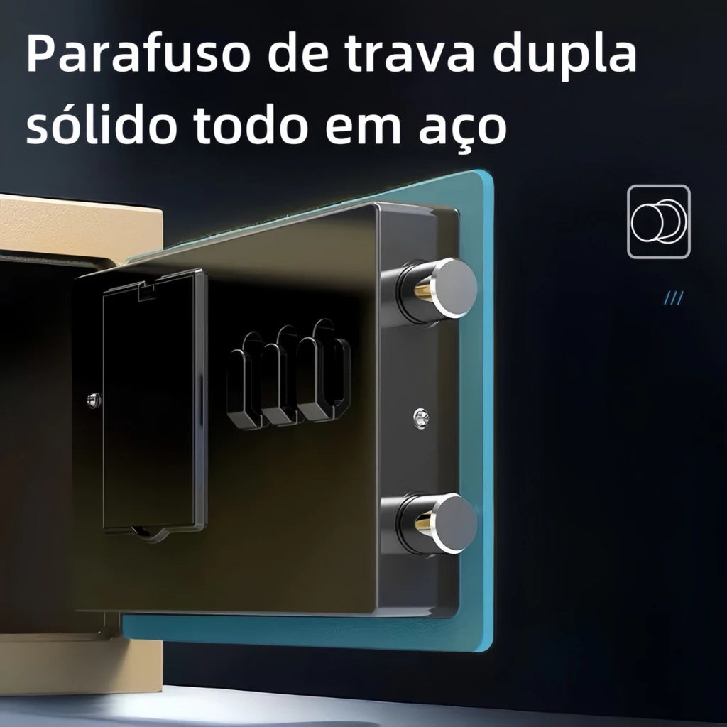 Cofre Digital Alpha Gear® – Senha Segura e Proteção Compacta