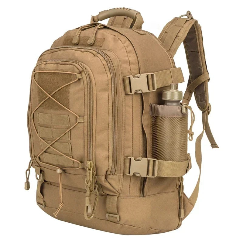 Mochila Tática 60L Alpha Gear® – Molle Impermeável para Camping, Trekking e Missões 72h