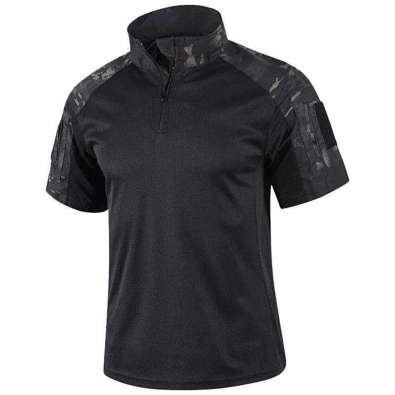 Camisa Tática Camuflada Alpha Gear – Secagem Rápida, Respirável e Leve