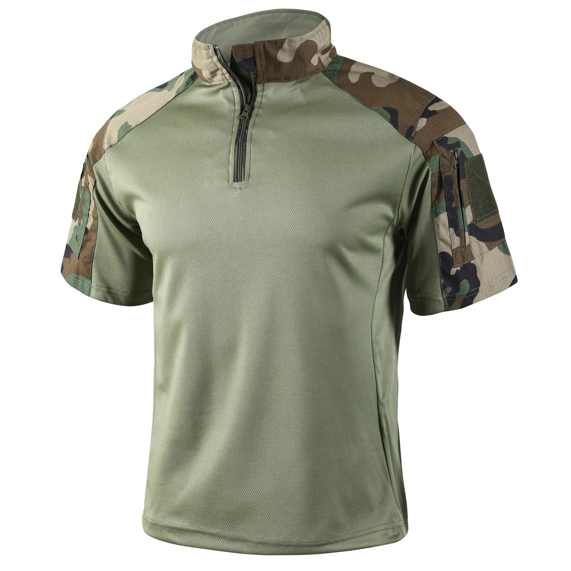 Camisa Tática Camuflada Alpha Gear – Secagem Rápida, Respirável e Leve