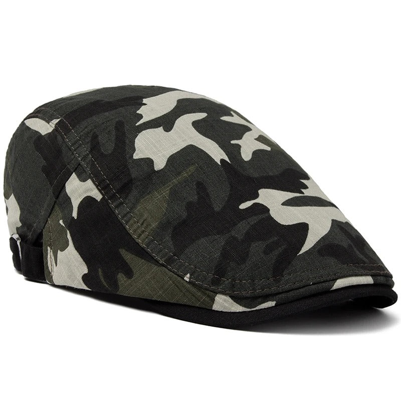 Boina Camuflada Alpha Gear® – Algodão e Linho Leve, Respirável e Ajustável