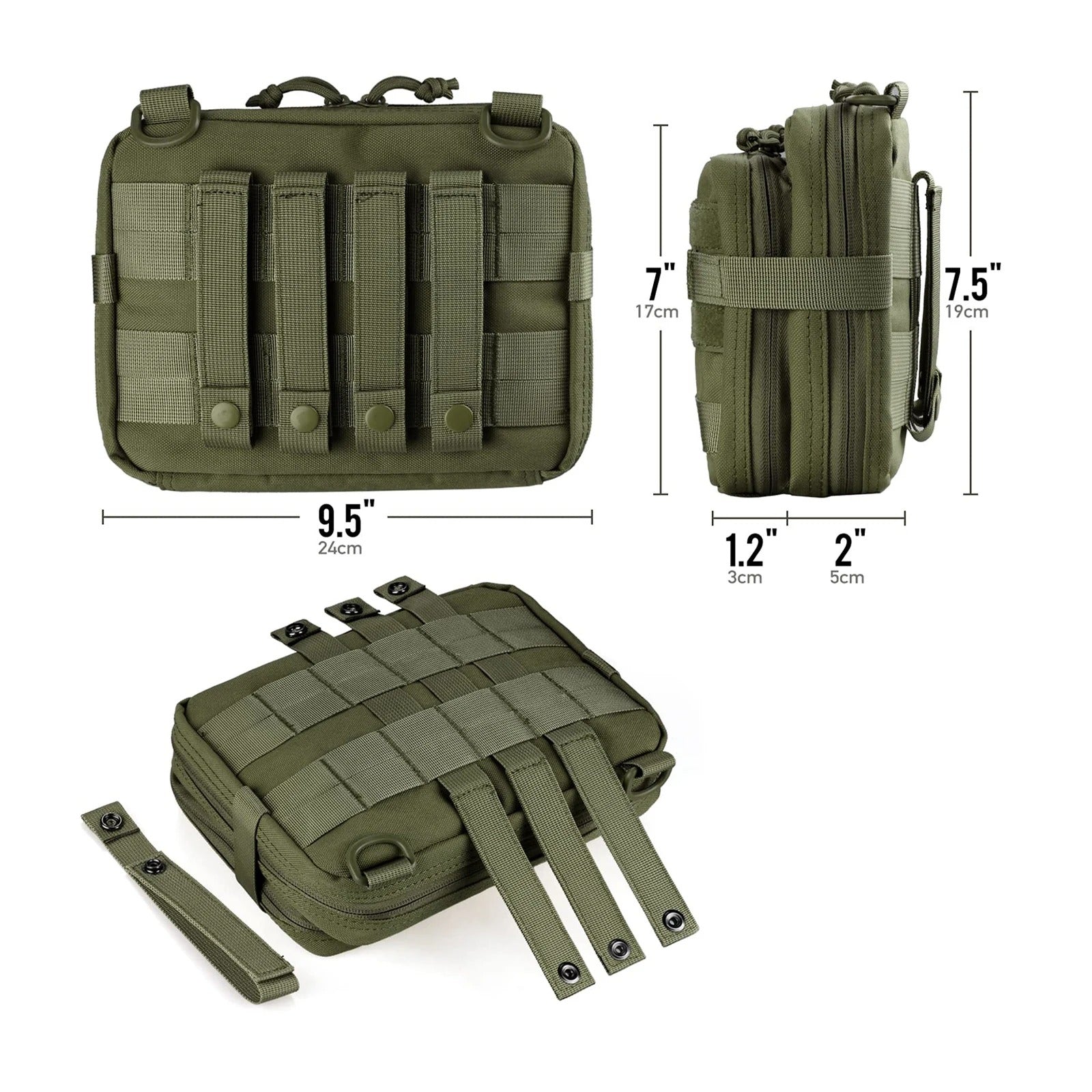Bolsa Tática EDC Alpha Gear® – Modular Molle Dupla Camada Alta Capacidade