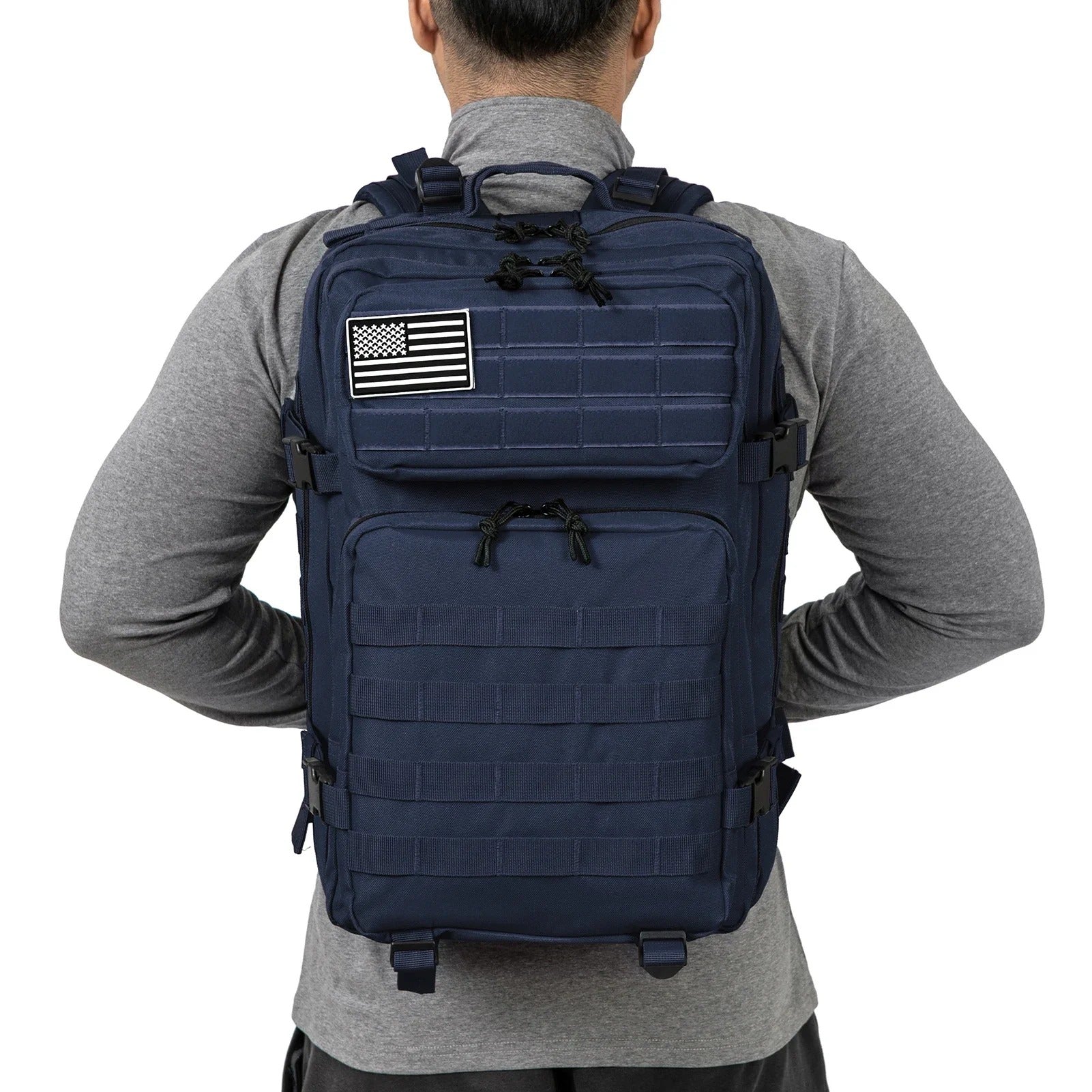 Mochila Tática 45L Alpha Gear® – Molle Militar, Alta Capacidade para 3 Dias