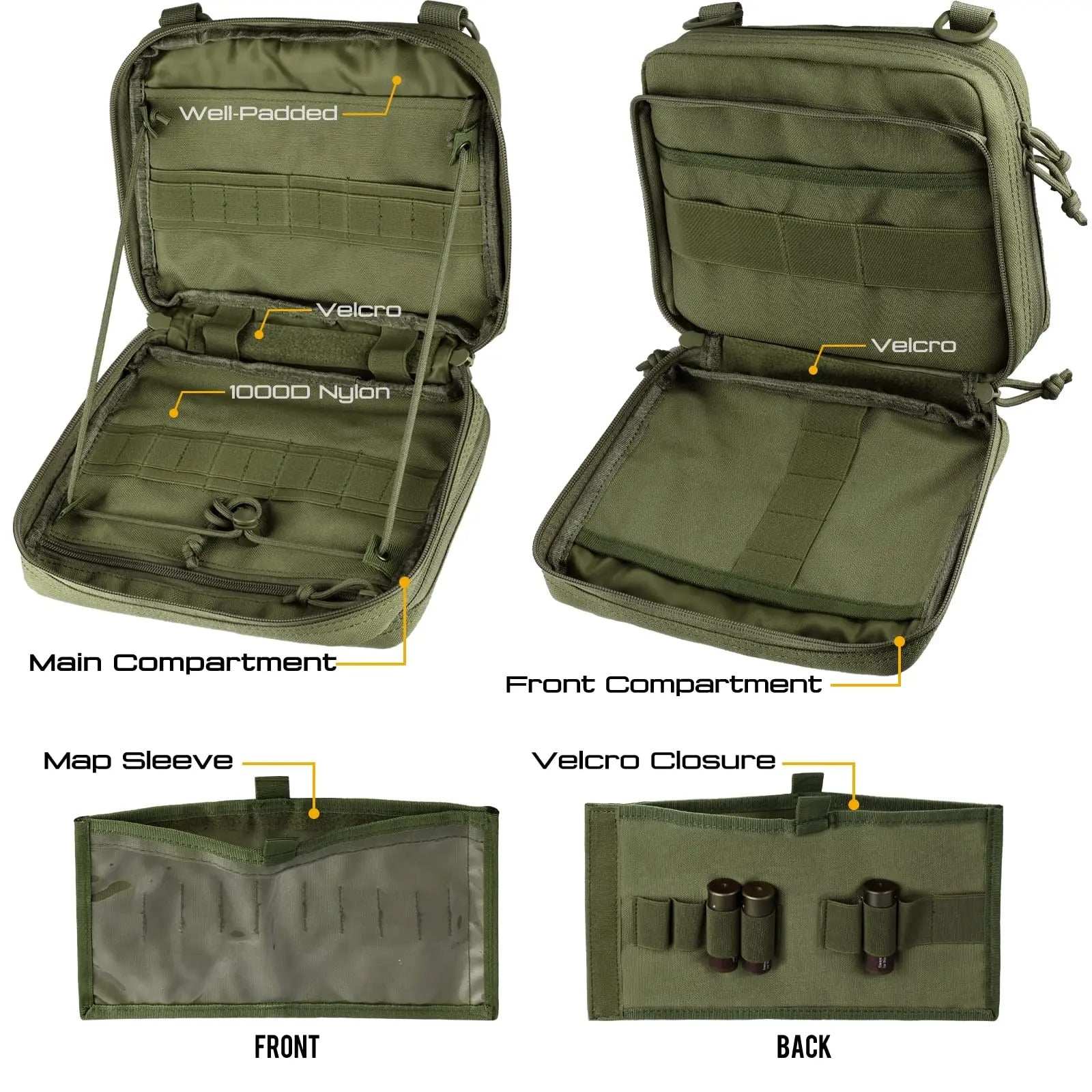 Bolsa Tática EDC Alpha Gear® – Modular Molle Dupla Camada Alta Capacidade