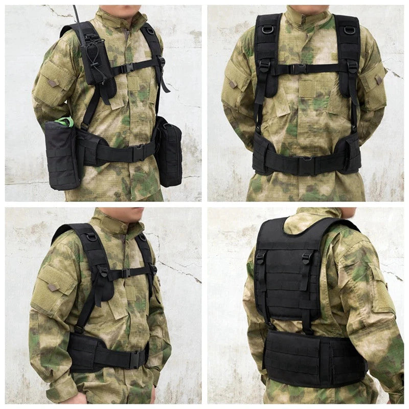 Colete Tático Molle Alpha Gear – Ajustável, Modular e Alta Resistência 1000D