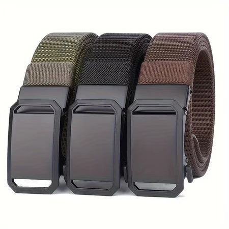 Cinto Tático Alpha Gear® com Fivela Automática – Nylon 500D Ajuste Preciso Sem Furos