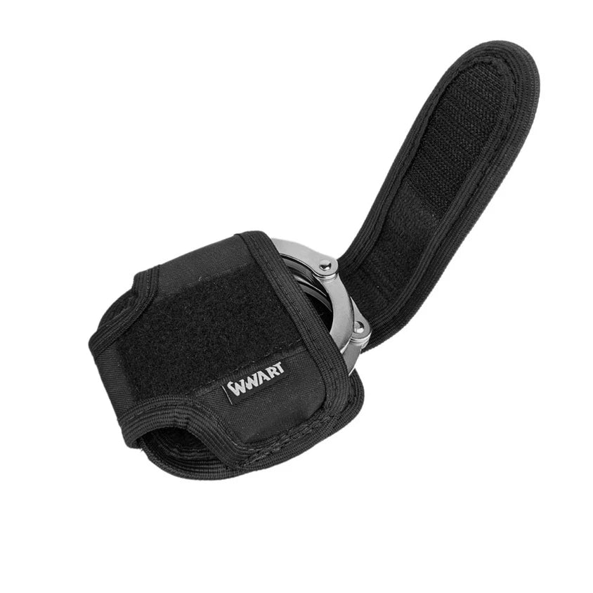 Porta Algemas Tático em Nylon 600D Alpha Gear® – Fixação Segura para Cinto