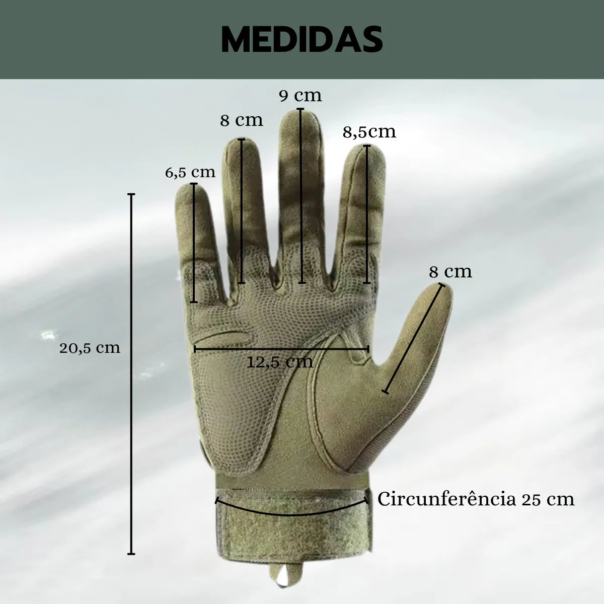 Luva Tática Full Finger Alpha Gear® – Proteção, Grip Antiderrapante e Alta Resistência