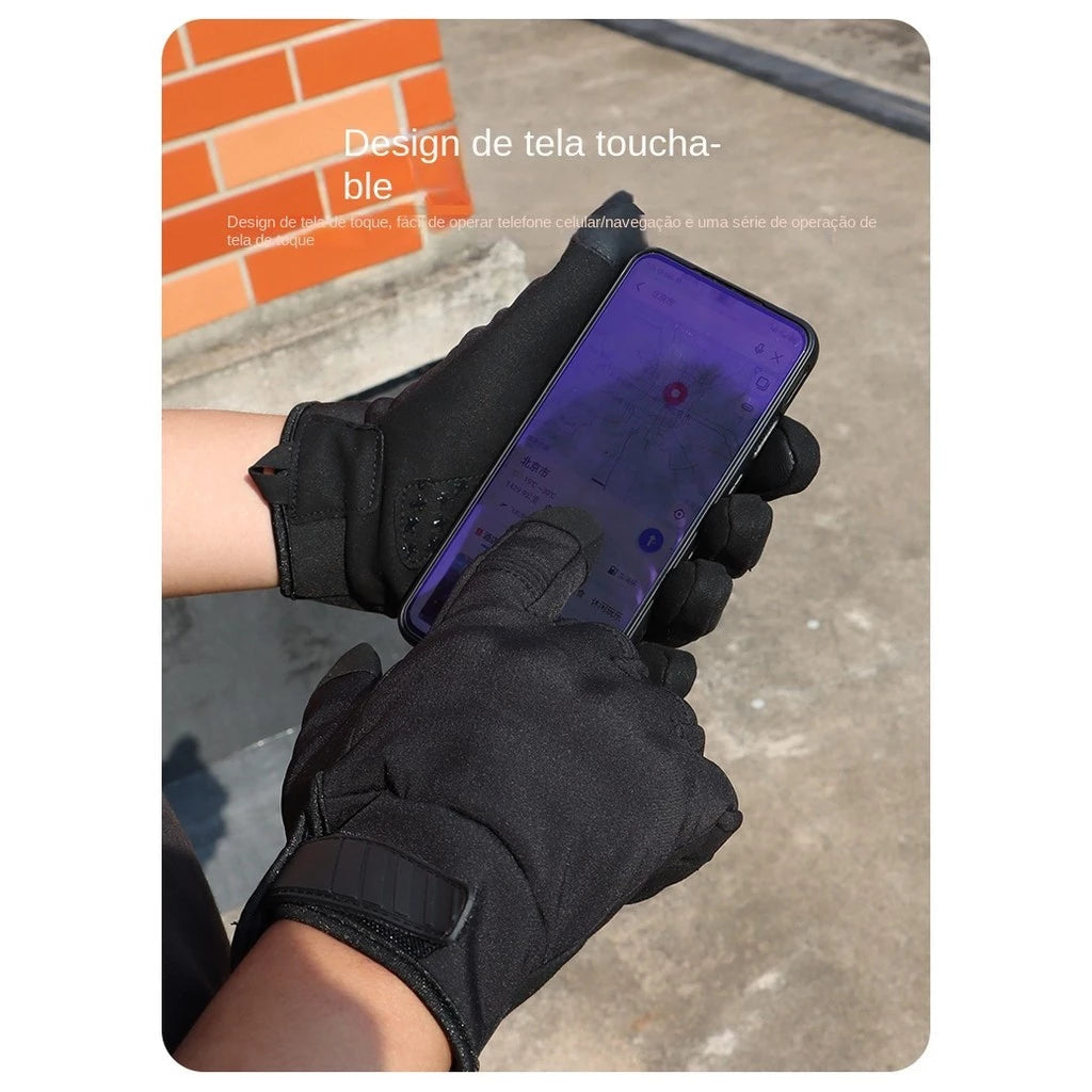 Luva Tática Touch Screen Alpha Gear® – Impermeável, Antiderrapante e Proteção Total