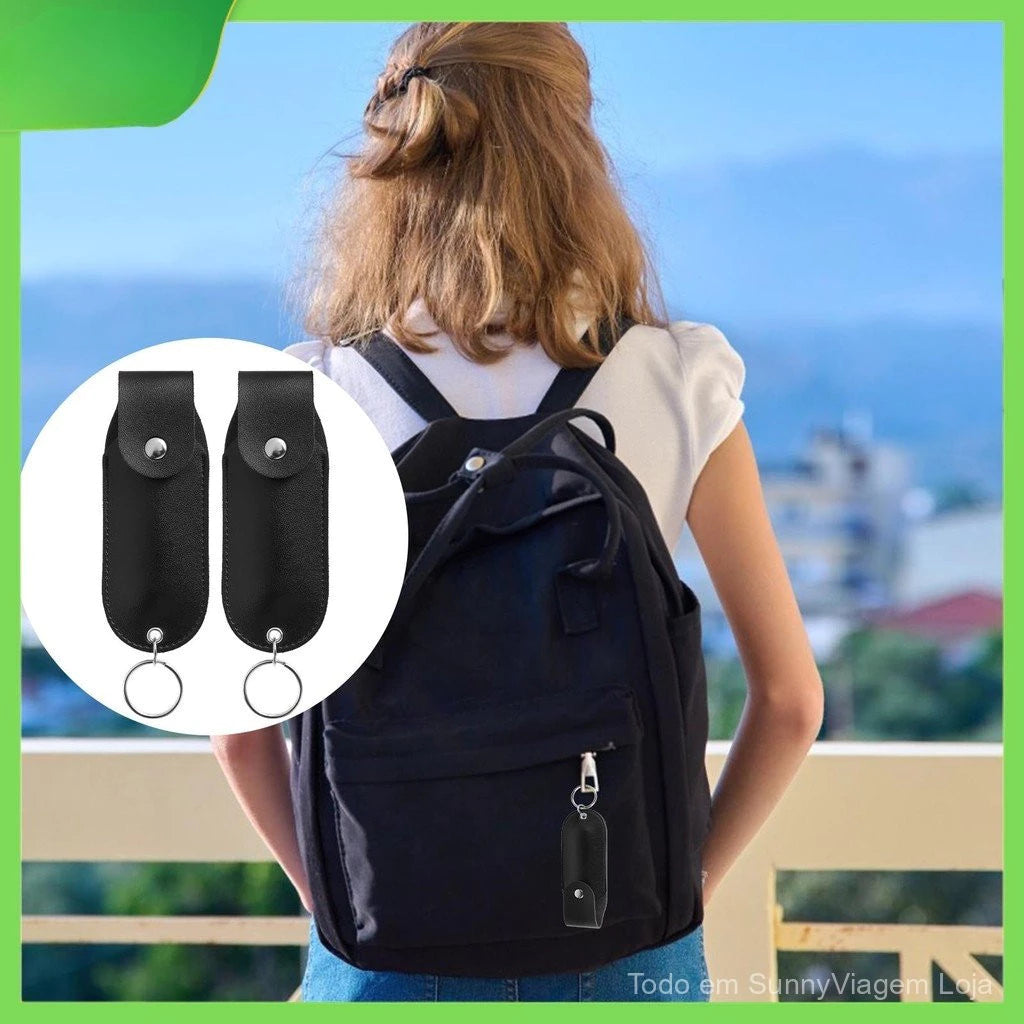 Porta Spray de Pimenta em Couro PU Alpha Gear® – Coldre Discreto com Acesso Rápido