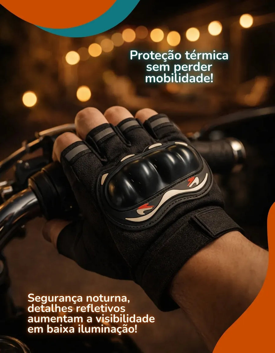 Luva Tática Meio Dedo Alpha Gear® – Grip Antiderrapante, Conforto e Alta Performance