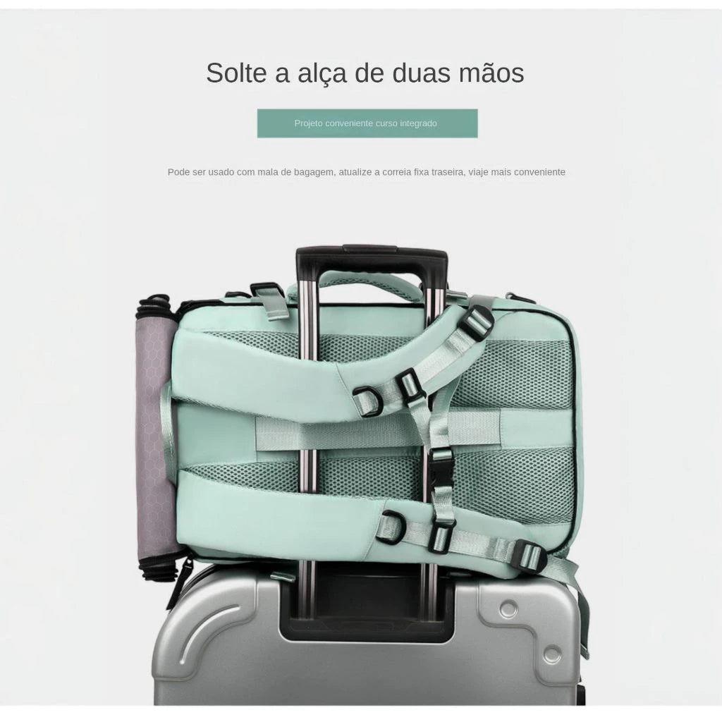 Mochila Multifuncional Impermeável Alpha Gear® – 30L com USB e Compartimento para Notebook