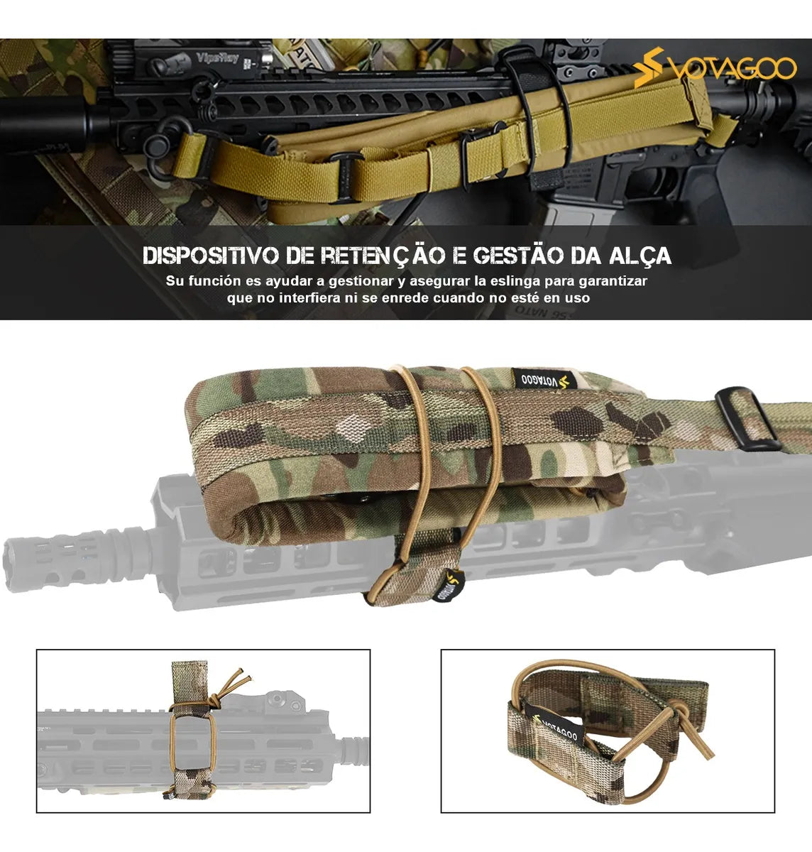 Bandoleira Tática 2 Pontos QD Alpha Gear – Ajuste Rápido e Máximo Conforto