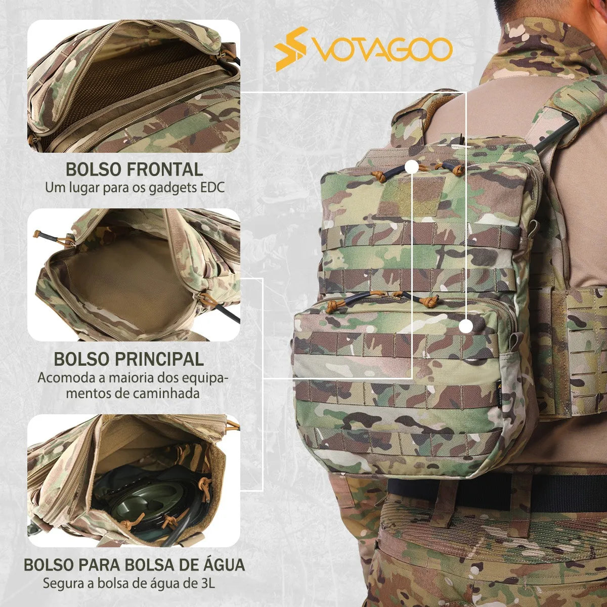 Bolsa de Hidratação Tática 3L Alpha Gear – Leve, Resistente e Sistema MOLLE