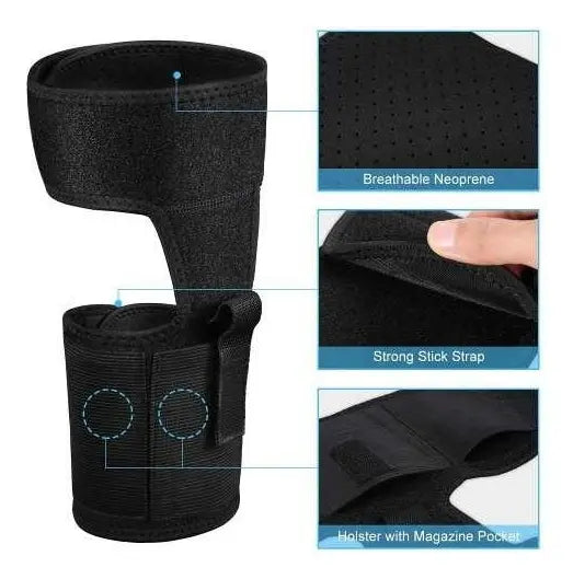 Coldre de Tornozelo Velado Alpha Gear – Conforto, Segurança e Acesso Rápido