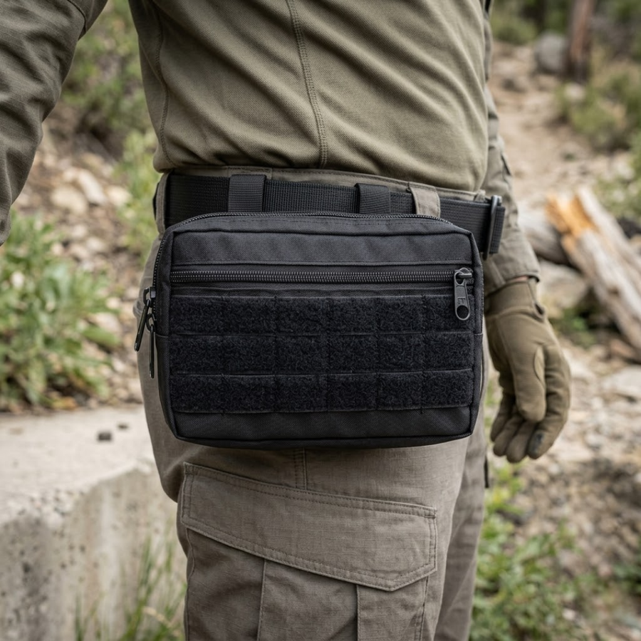 Bolso Modular Horizontal Molle Alpha Gear – Grande, Resistente e Personalizável