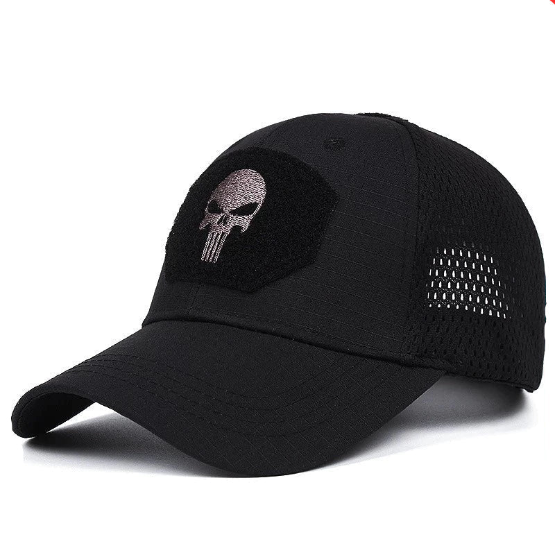 Boné Tático Camuflado com Tela Alpha Gear – Respirável, Ajustável e Proteção Solar