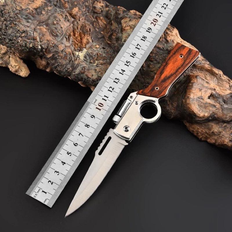 Canivete Outdoor Alpha Gear® – Mini LED e Transporte Responsável
