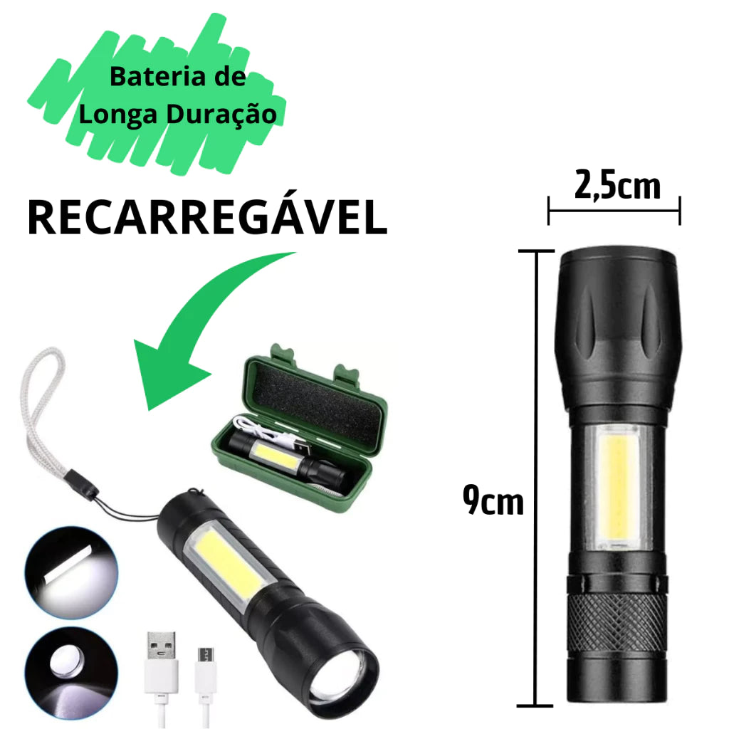 Kit Outdoor Alpha Gear® – Canivete Madeira e Mini Lanterna
