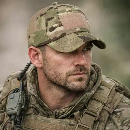 Boné Tático Multicam Alpha Gear – Ajustável, RipStop e com Velcro para Patch