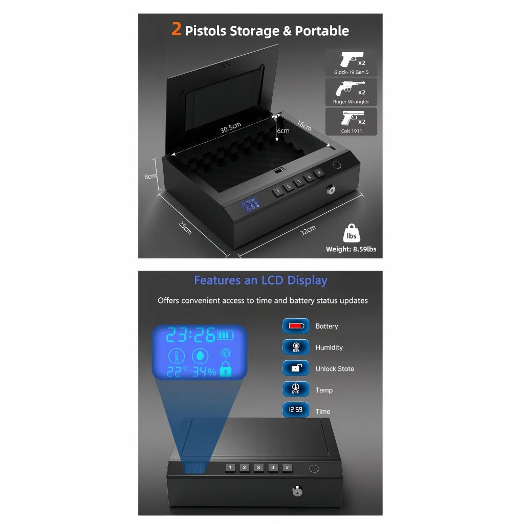 Cofre Biométrico Alpha Gear® – Segurança e Controle Digital