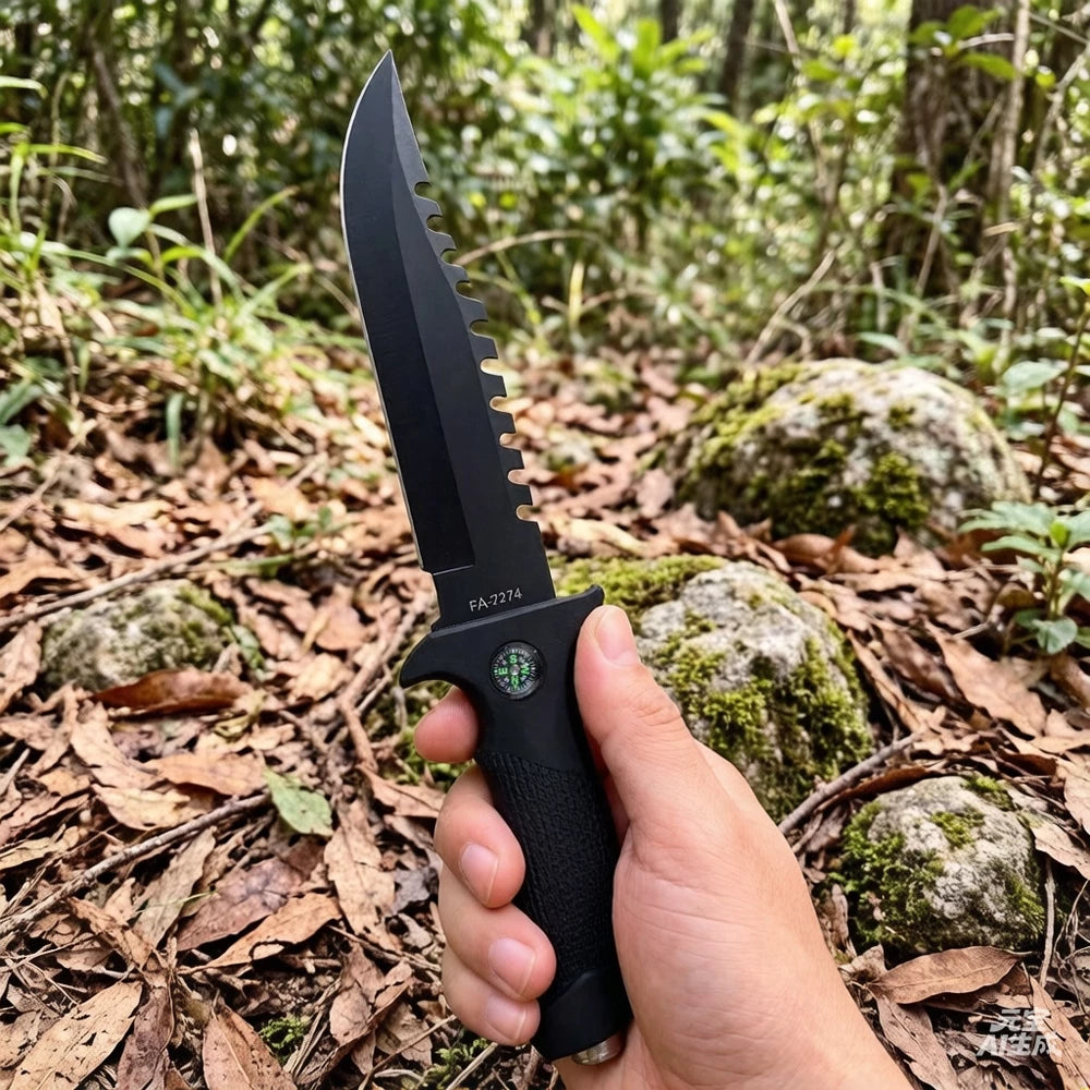 Faca Outdoor Alpha Gear® – Uso Responsável em Camping e Pesca