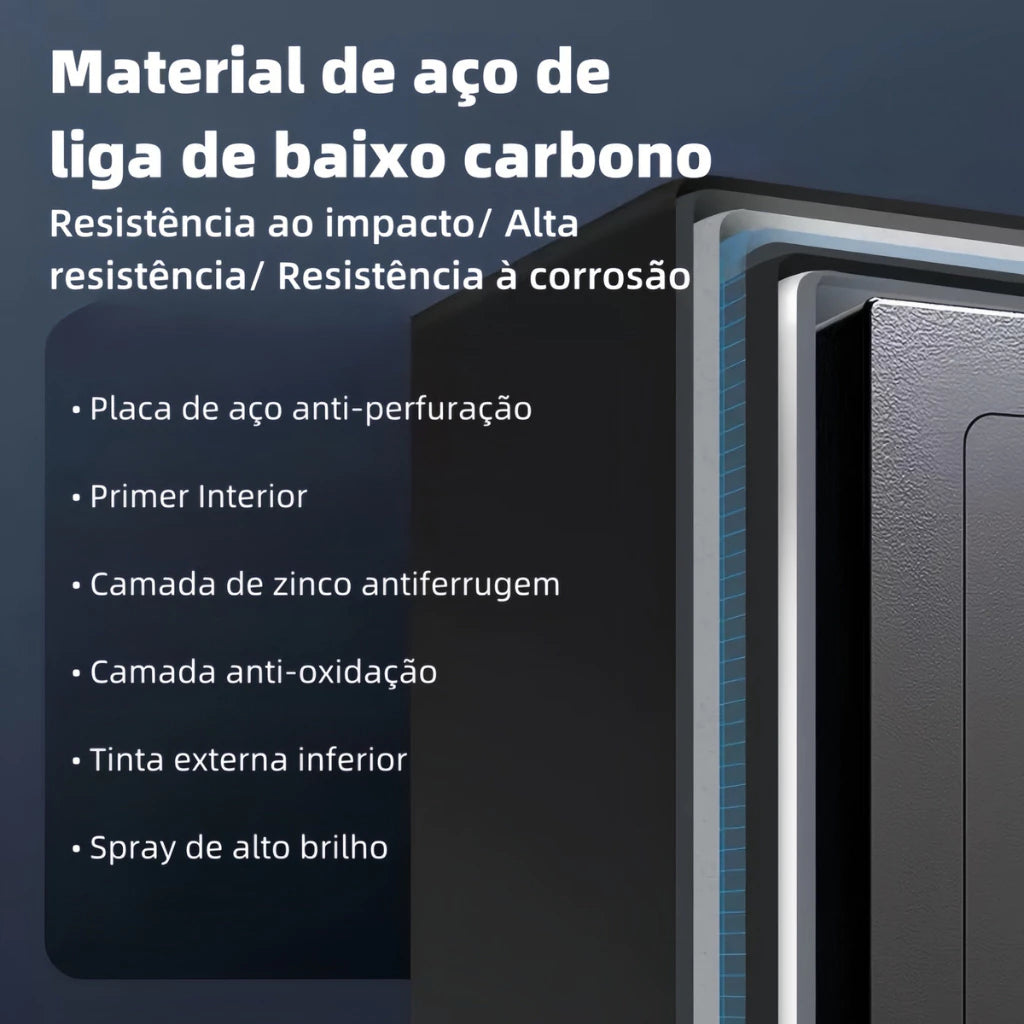 Cofre Digital Alpha Gear® – Senha Segura e Proteção Compacta
