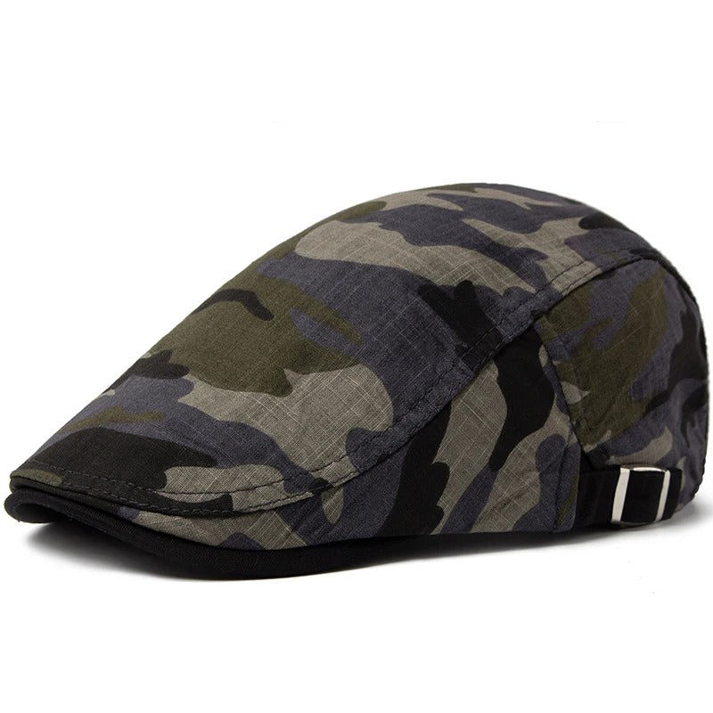 Boina Camuflada Alpha Gear® – Algodão e Linho Leve, Respirável e Ajustável