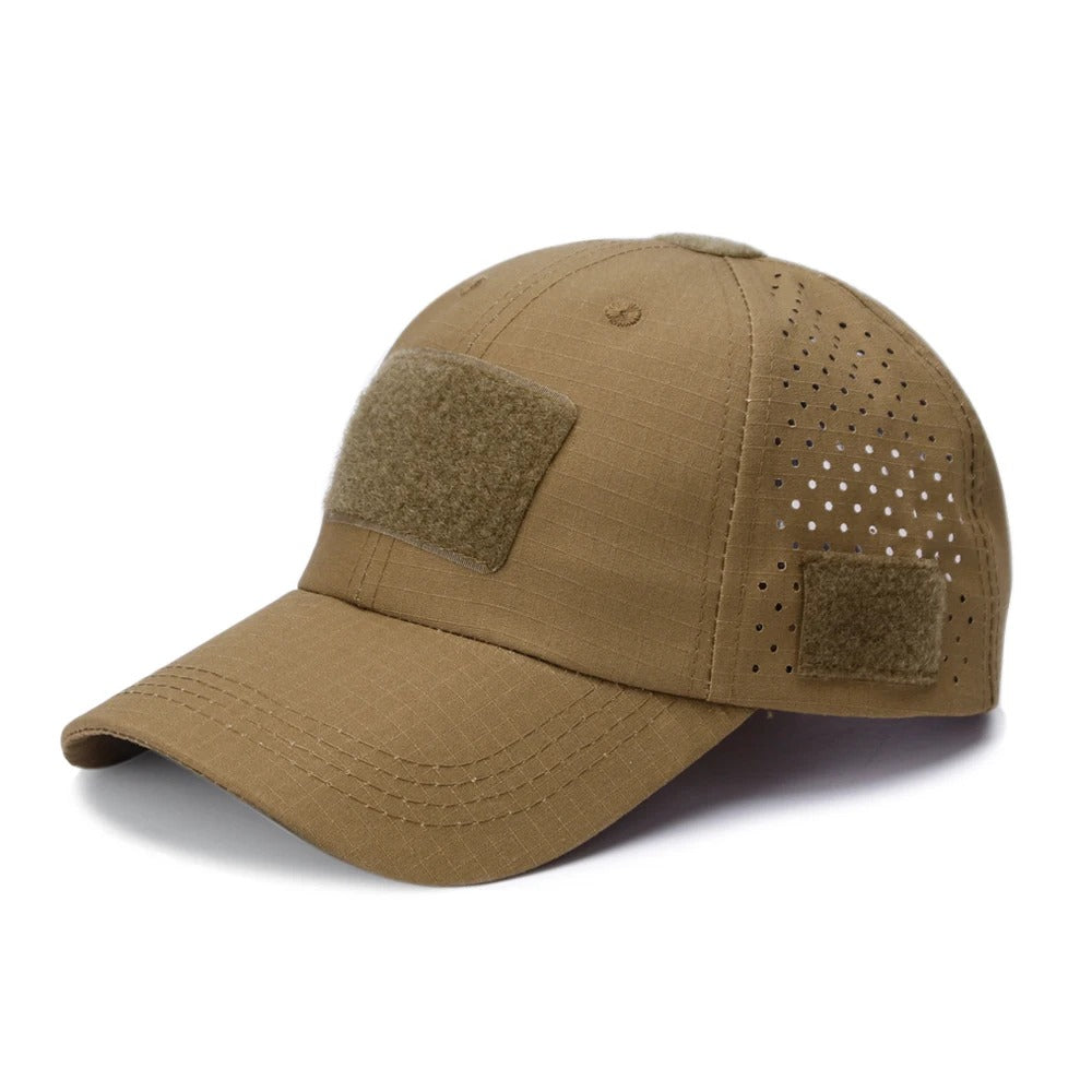 Boné Tático Camuflado Alpha Gear – Respirável, Ajustável e Proteção Solar