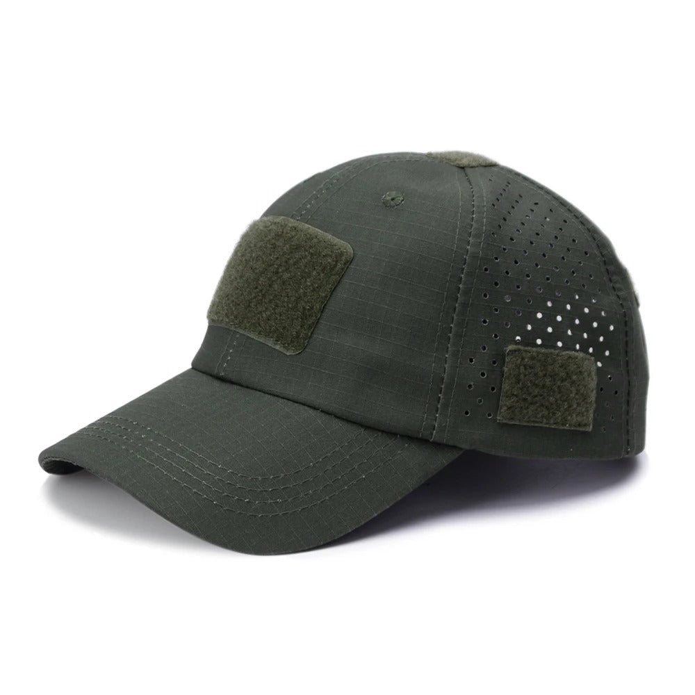 Boné Tático Camuflado Alpha Gear – Respirável, Ajustável e Proteção Solar