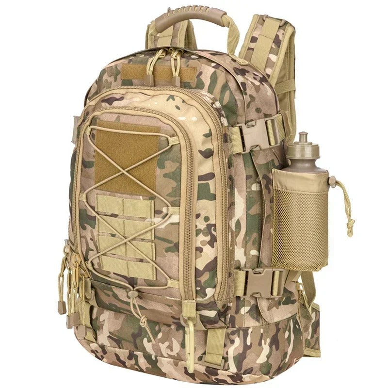 Mochila Tática 60L Alpha Gear® – Molle Impermeável para Camping, Trekking e Missões 72h