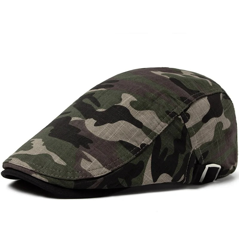 Boina Camuflada Alpha Gear® – Algodão e Linho Leve, Respirável e Ajustável