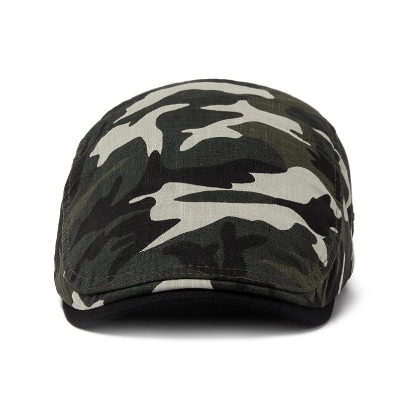 Boina Camuflada Alpha Gear® – Algodão e Linho Leve, Respirável e Ajustável
