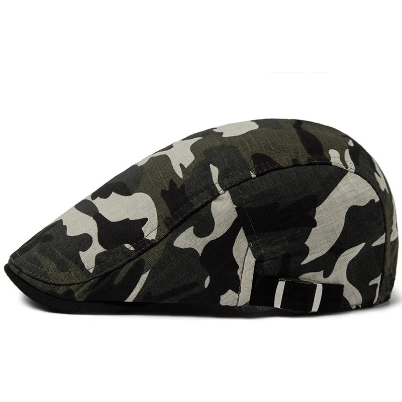 Boina Camuflada Alpha Gear® – Algodão e Linho Leve, Respirável e Ajustável