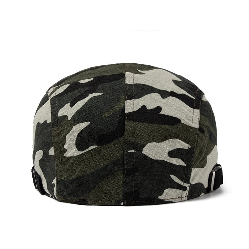 Boina Camuflada Alpha Gear® – Algodão e Linho Leve, Respirável e Ajustável